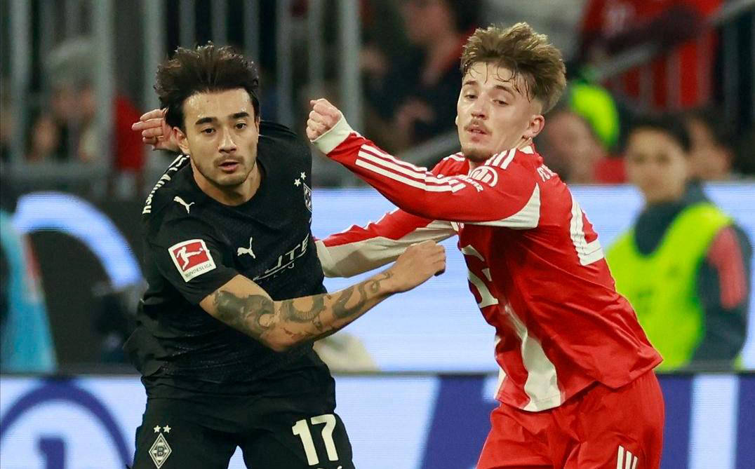 德甲最新积分榜揭晓，拜仁4-1大胜门兴稳居榜首